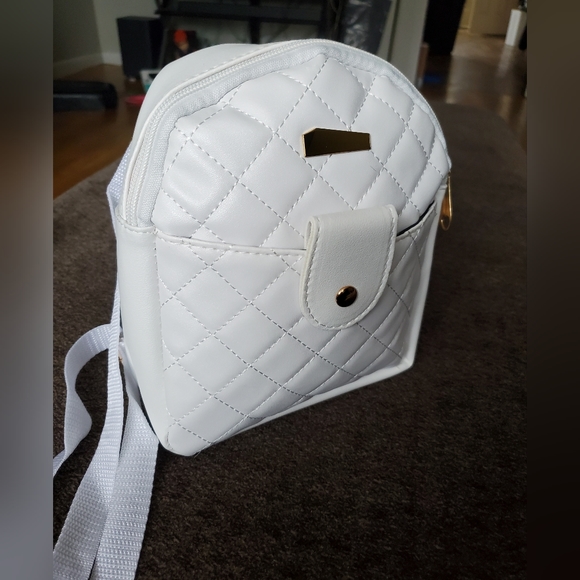White Mini Backpack - Picture 2 of 3